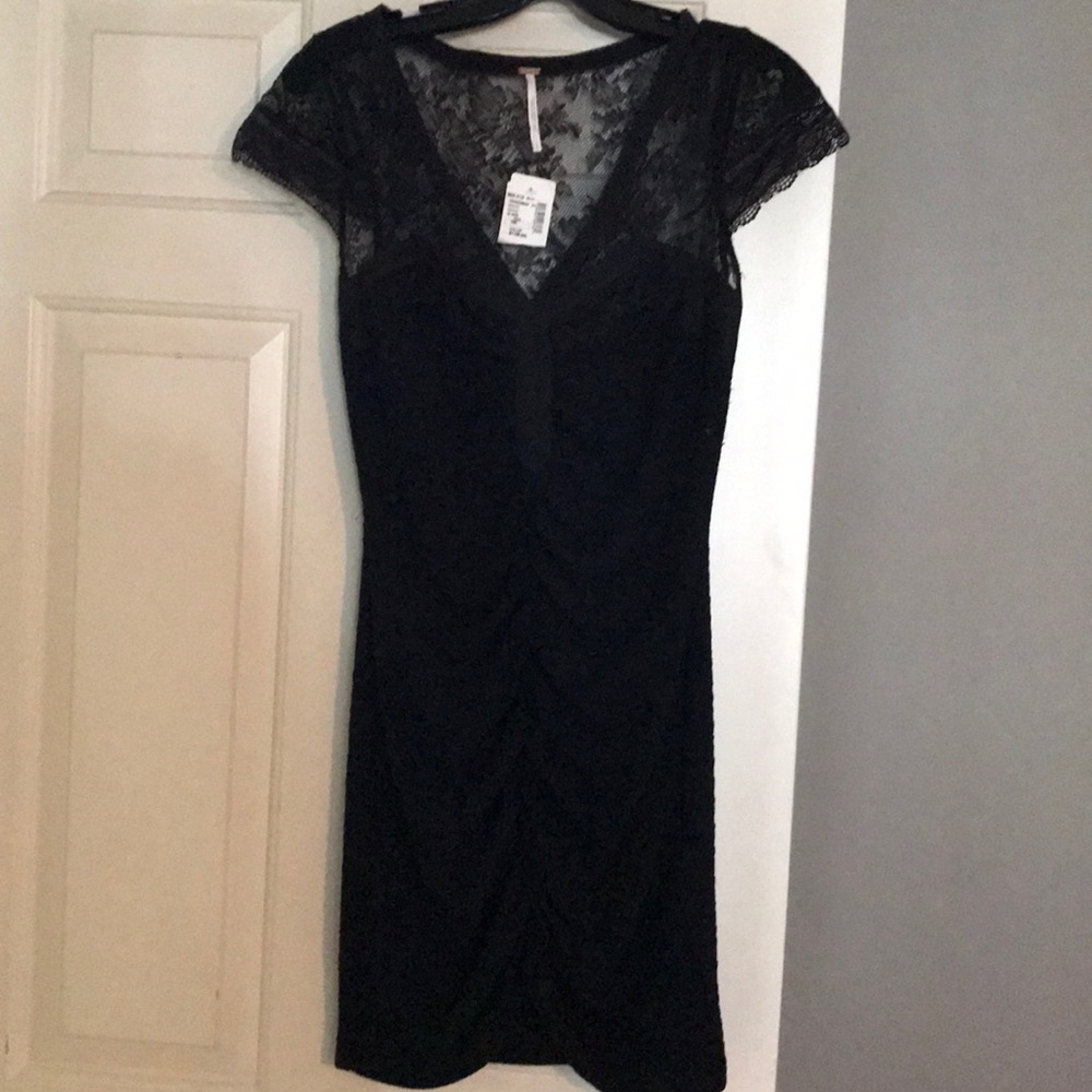 Free People lace cap sleeve cocktail dress, New